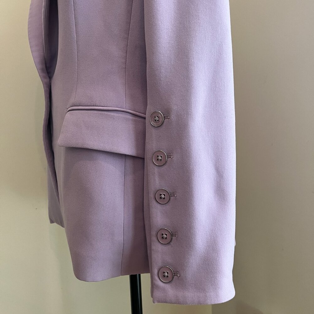 Veronica Beard Dickey Lavender Soft Lilac Purple Dickey Suit Blazer Pants Sz 14 - Picture 5 of 15